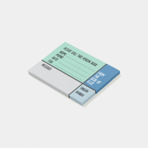 Persoonlijke naam telefoonbericht kantoor post-it® notes