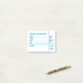 Persoonlijke naam telefoonbericht kantoor post-it® notes (Op bureau)