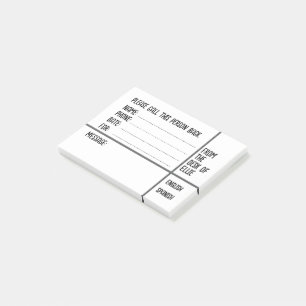 Persoonlijke naam telefoonbericht kantoor post-it® notes