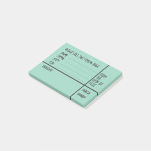 Persoonlijke naam telefoonbericht kantoor post-it® notes