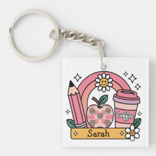 Persoonlijke naam terug naar school cadeau voor le sleutelhanger