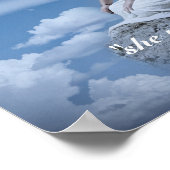 Persoonlijke naam Text Moon Girl Fantasy Poster (Hoek)