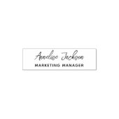Persoonlijke naam titel handtekening script zelfinktende stempel (Design)