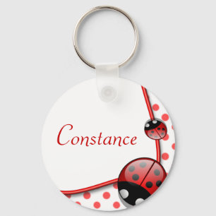 Persoonlijke naam toetsenbord - Lady Bug Sleutelhanger