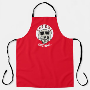 Persoonlijke naam Tophond Grapje Chef Apron #dad Schort