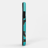 Persoonlijke naam turquoise Bernese Mountain dogs Case-Mate iPhone Case (Achterkant/rechts)