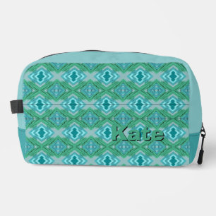 Persoonlijke naam turquoise en turkoois toilettasje