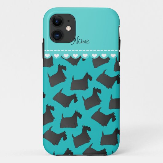Persoonlijke naam turquoise scottish shiers Case-Mate iPhone case (Achterkant)