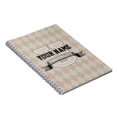 Persoonlijke naam Universiteit Cool Funny Familie Notitieboek (Rechterzijde)