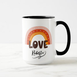 Persoonlijke naam Valentijnsdag Mok
