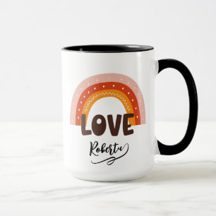 Persoonlijke naam Valentijnsdag Mok