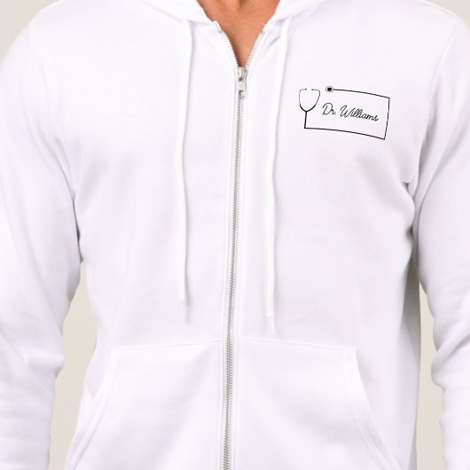 Persoonlijke naam van arts hoodie