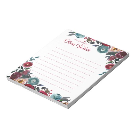 Persoonlijke naam | Van de bureau van de blocnote (Linkerzijde)