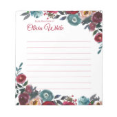 Persoonlijke naam | Van de bureau van de blocnote (Voorkant)