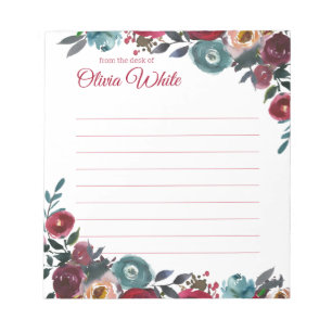 Persoonlijke naam   Van de bureau van de blocnote