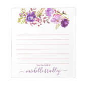 Persoonlijke naam | Van de bureau van de blocnote (Voorkant)