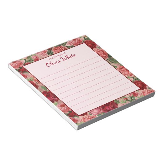 Persoonlijke naam | Van de bureau van de blocnote (Schuin)