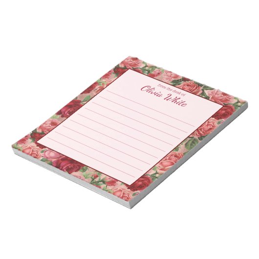 Persoonlijke naam | Van de bureau van de blocnote (Linkerzijde)