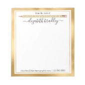 Persoonlijke naam | Van de bureau van de blocnote (Voorkant)