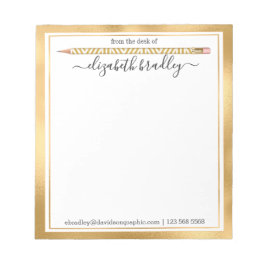 Persoonlijke naam | Van de bureau van de blocnote