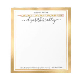 Persoonlijke naam   Van de bureau van de blocnote