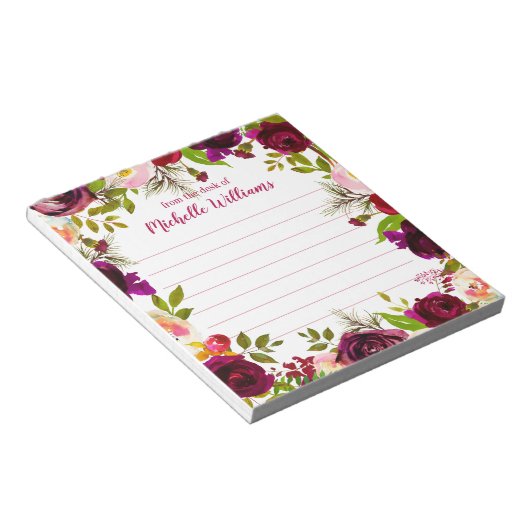 Persoonlijke naam | Van de bureau van de blocnote (Schuin)