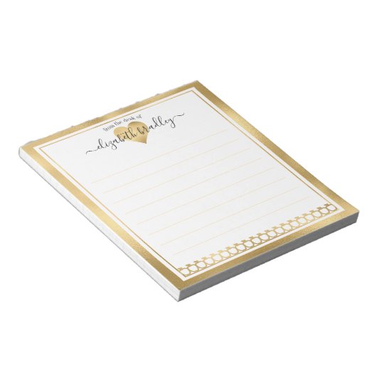 Persoonlijke naam | Van de bureau van de blocnote (Schuin)