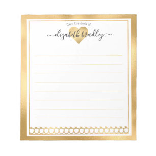 Persoonlijke naam   Van de bureau van de blocnote