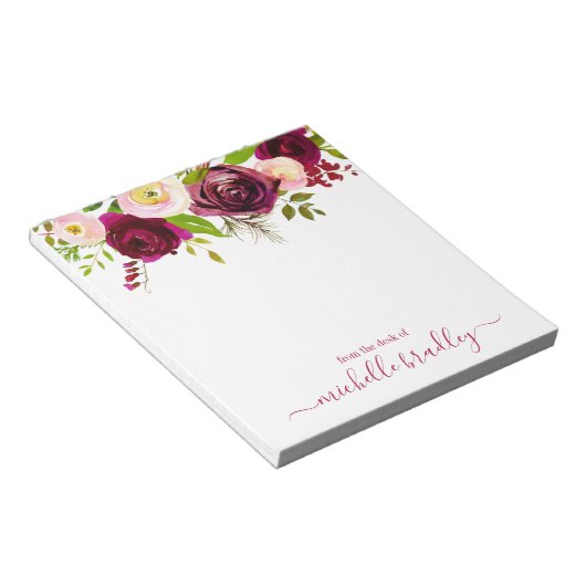 Persoonlijke naam | Van de bureau van de blocnote (Schuin)