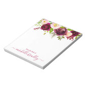 Persoonlijke naam | Van de bureau van de blocnote (Linkerzijde)