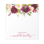 Persoonlijke naam | Van de bureau van de blocnote (Voorkant)