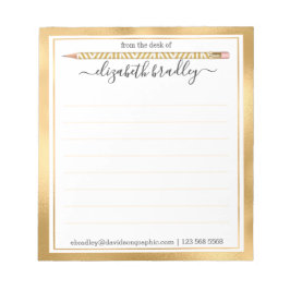 Persoonlijke naam | Van de bureau van de blocnote