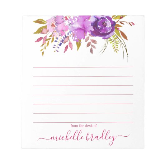 Persoonlijke naam | Van de bureau van de blocnote (Voorkant)