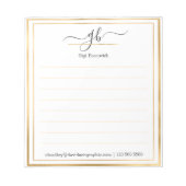 Persoonlijke naam | Van de bureau van de blocnote (Voorkant)