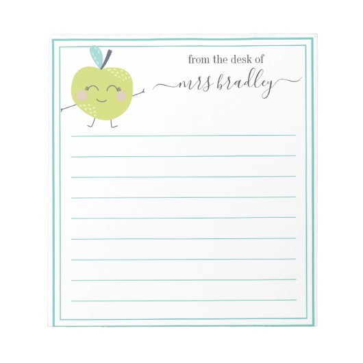 Persoonlijke naam | Van de bureau van de blocnote (Voorkant)