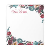 Persoonlijke naam | Van de bureau van de blocnote (Voorkant)