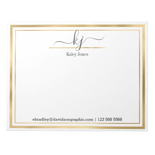 Persoonlijke naam | Van de bureau van de blocnote (Voorkant)