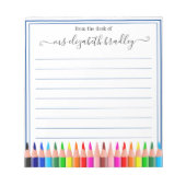 Persoonlijke naam | Van de bureau van de blocnote (Voorkant)