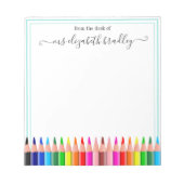 Persoonlijke naam | Van de bureau van de blocnote (Voorkant)