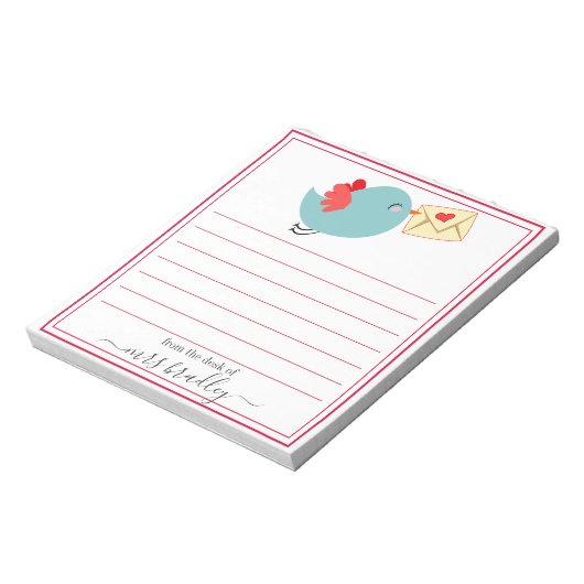 Persoonlijke naam | Van de bureau van de blocnote (Linkerzijde)