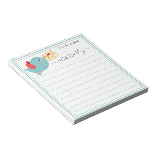 Persoonlijke naam | Van de bureau van de blocnote (Schuin)