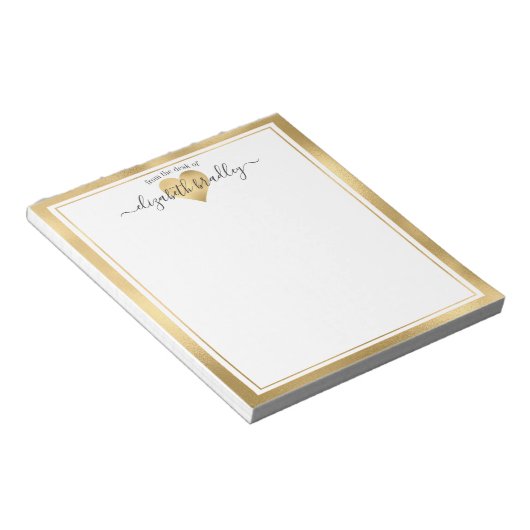 Persoonlijke naam | Van de bureau van de blocnote (Schuin)