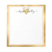 Persoonlijke naam | Van de bureau van de blocnote (Voorkant)