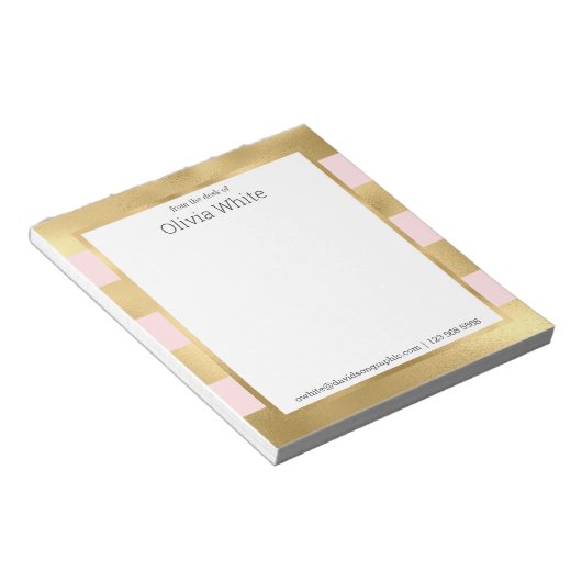 Persoonlijke naam | Van de bureau van de blocnote (Schuin)