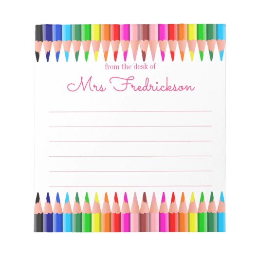 Persoonlijke naam | Van de bureau van de blocnote (Voorkant)