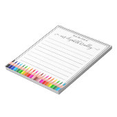 Persoonlijke naam | Van de bureau van de blocnote (Linkerzijde)