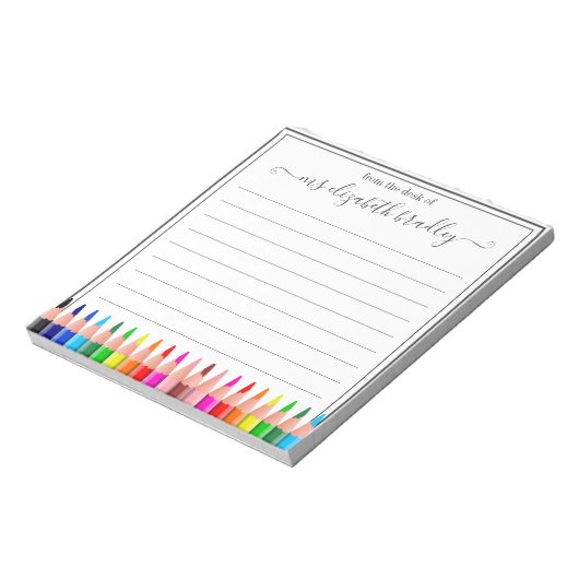 Persoonlijke naam | Van de bureau van de blocnote (Linkerzijde)