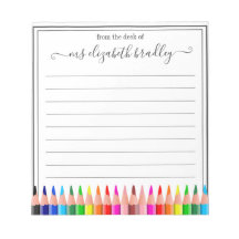 Persoonlijke naam | Van de bureau van de blocnote