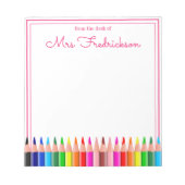 Persoonlijke naam | Van de bureau van de blocnote (Voorkant)