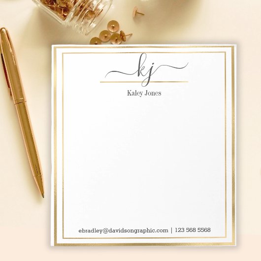 Persoonlijke naam | Van de bureau van de blocnote